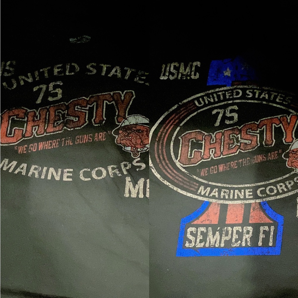Vintage marine front and back Tshirt